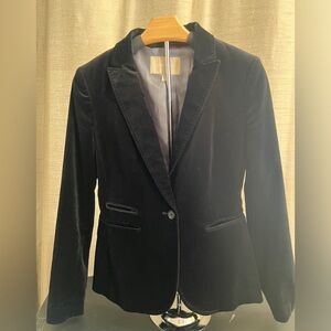 Black Velvet Blazer Banana Republic size 2